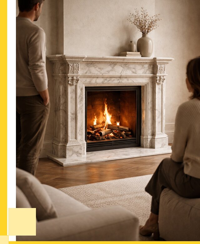 Мраморные камины под ключ в Биробиджане от 253450 р. | ЭриданБрб