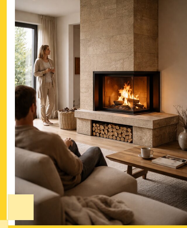 Угловые камины из кирпича установка в Биробиджане от 152070 р. ЭриданБрб