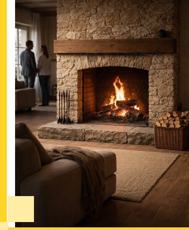 Открытые камины под ключ в Биробиджане от 152070 р. ЭриданБрб