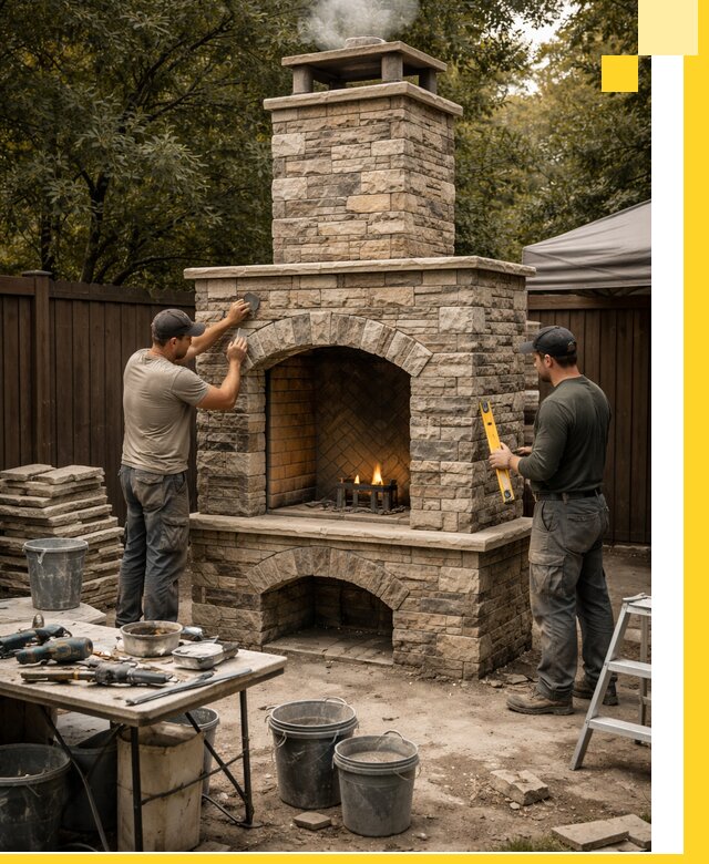 Проектирование и установка уличных каминов в Биробиджане