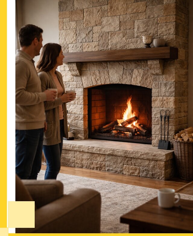 Каменные камины на заказ в Биробиджане от 182484 р. | ЭриданБрб