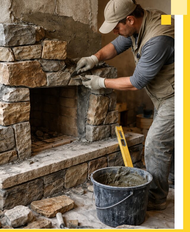 Изготовление и установка каменных каминов под ключ в Биробиджане