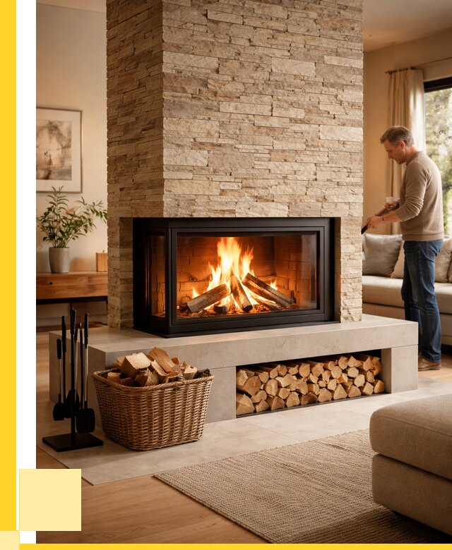 Дровяной камин под ключ в Биробиджане от 202760 р. | ЭриданБрб