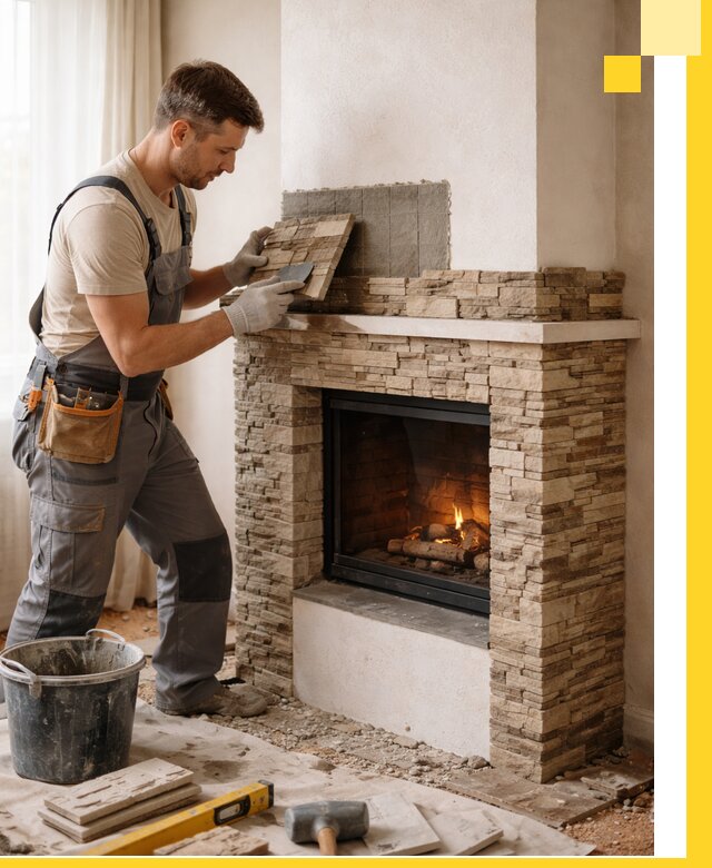 Изготовление и монтаж каминов для дома под ключ в Биробиджане