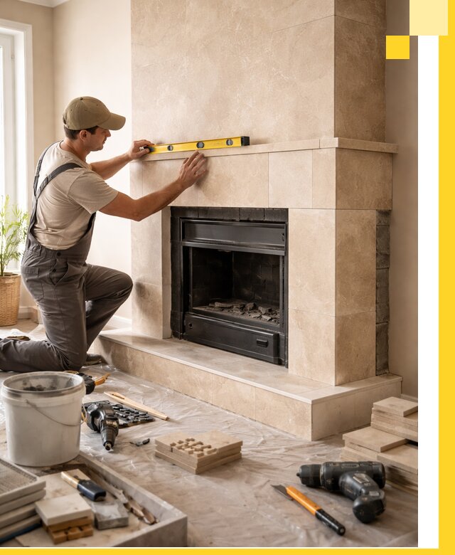 Установка и монтаж каминов в частном доме под ключ в Биробиджане