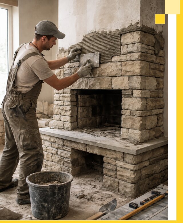 Строительство каминов под ключ в Биробиджане от проектирования до монтажа