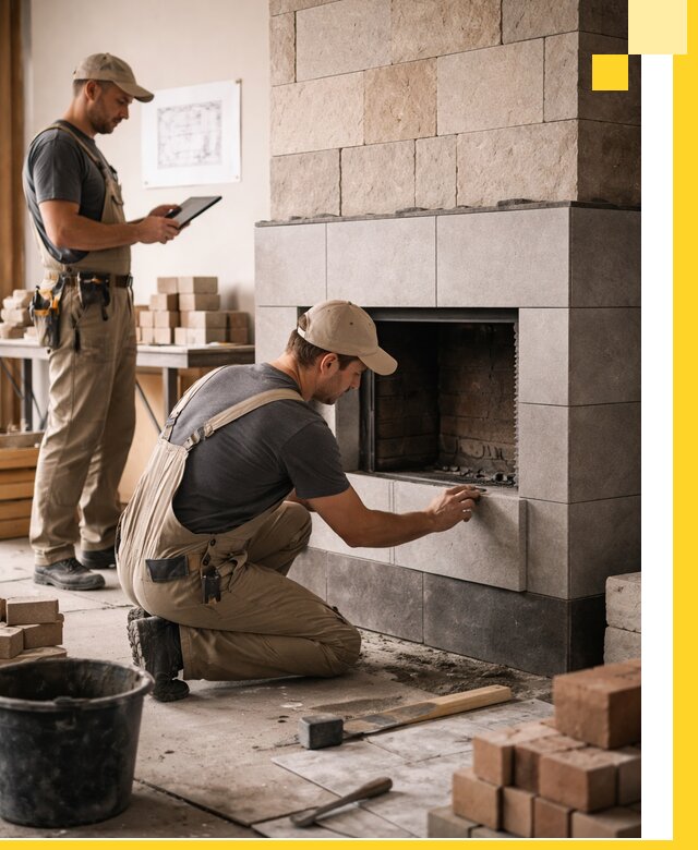 Индивидуальные проекты каминов и каминных систем в Биробиджане