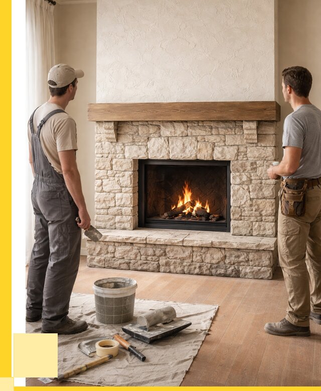 Отделка каминов в Биробиджане от 6590 р. под ключ | ЭриданБрб