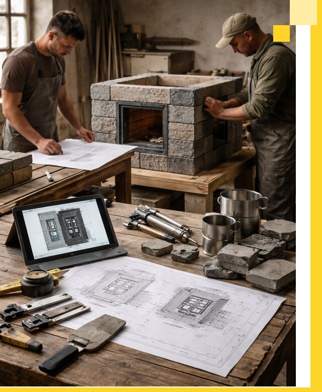 Разработка проектов печей с согласованием и монтажом в Биробиджане