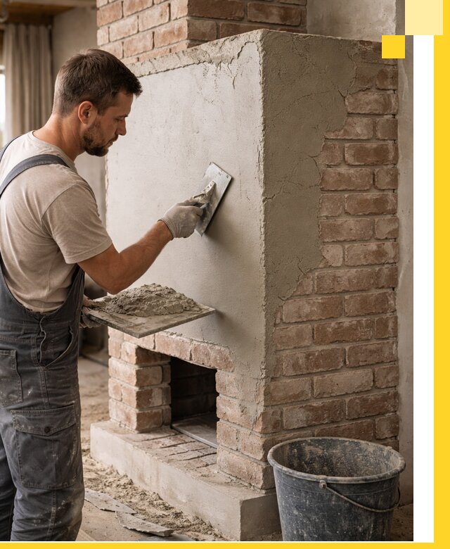 Отделка печей и облицовка каминов в Биробиджане под ключ