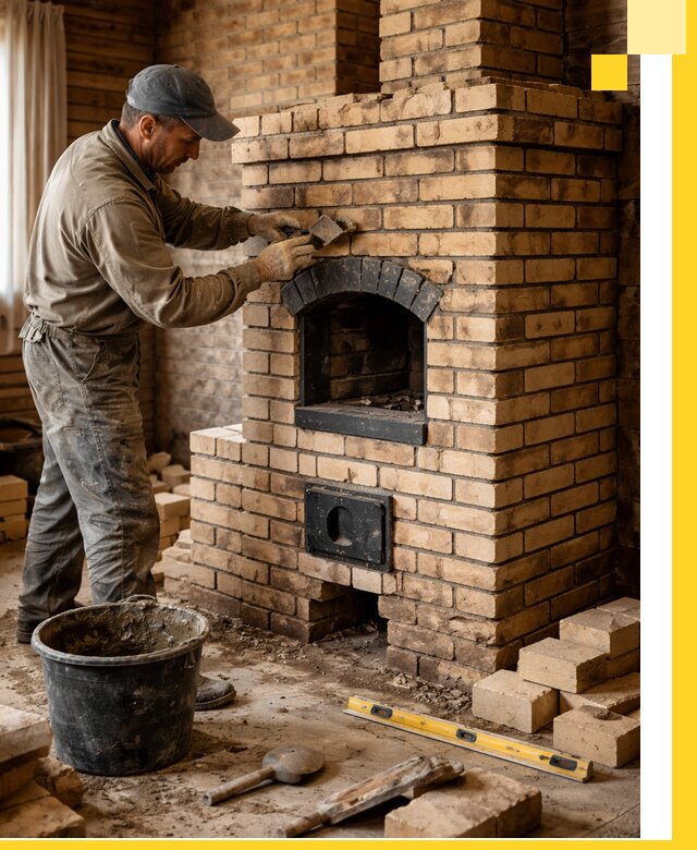 Кирпичные печи под ключ в Биробиджане: проектирование и кладка