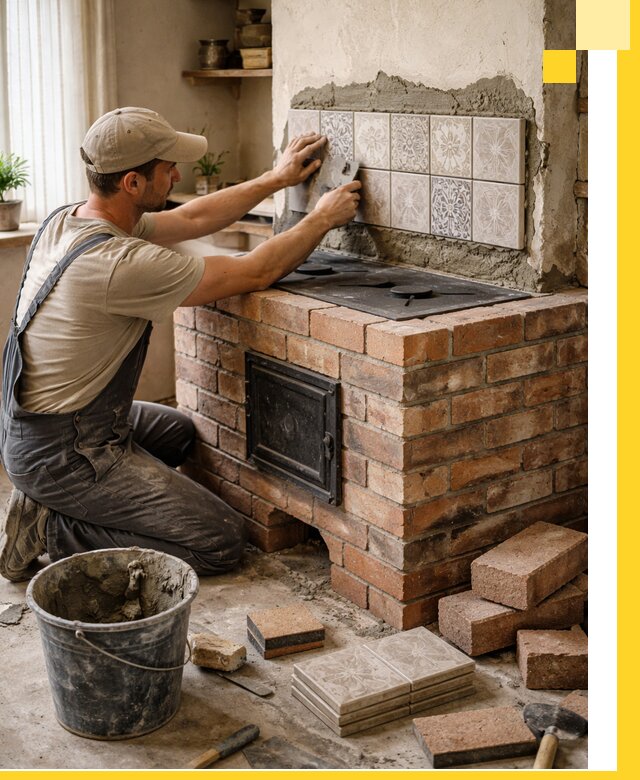 Печи с плитой на заказ монтаж гарантия и сервис в Биробиджане