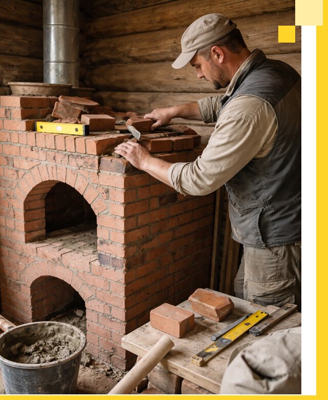 Изготовление и установка русских печей в Биробиджане под ключ