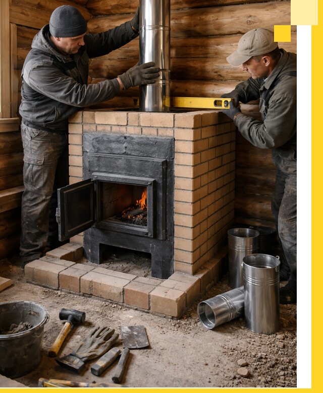 Проектирование, изготовление и установка банных печей в Биробиджане