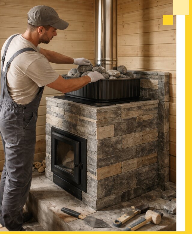 Печи для парной в Биробиджане, производство, монтаж и обслуживание