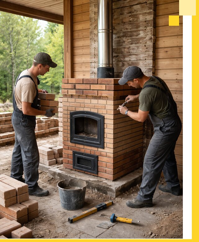 Производство и установка дачных печей под ключ в Биробиджане