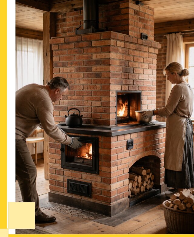 Печи для загородного дома под ключ в Биробиджане от 81104 р. | ЭриданБрб