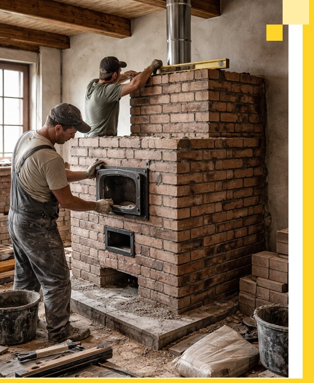 Печи для загородного дома под ключ в Биробиджане — монтаж и сервис