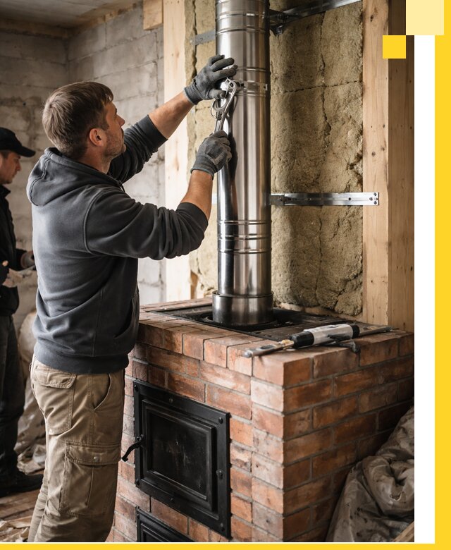 Изготовление и монтаж печей и дымоходов под ключ в Биробиджане