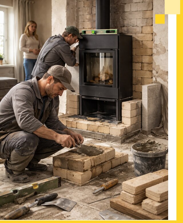 Печи и камины под ключ: проект, установка в Биробиджане