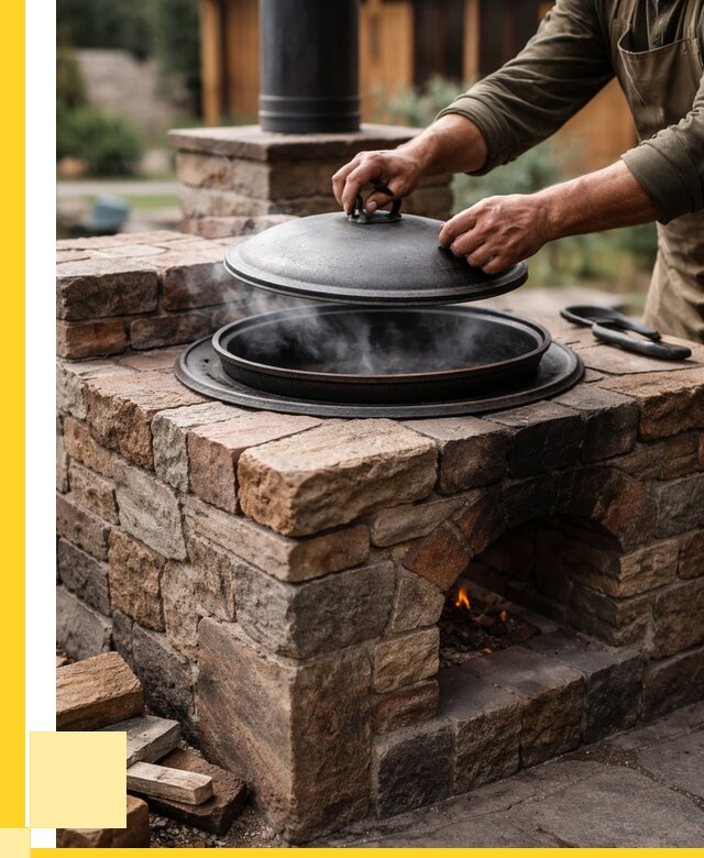 Печи для казана в Биробиджане по цене от 18248 р. | ЭриданБрб