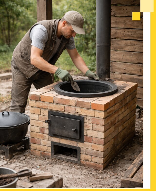 Изготовление и установка печей для казана в Биробиджане под ключ