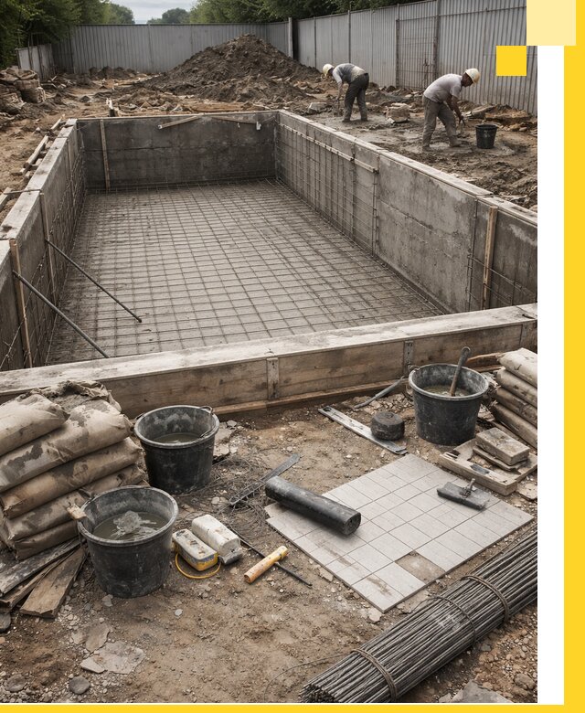 Строительство бассейнов под ключ в Биробиджане, дизайн и монтаж