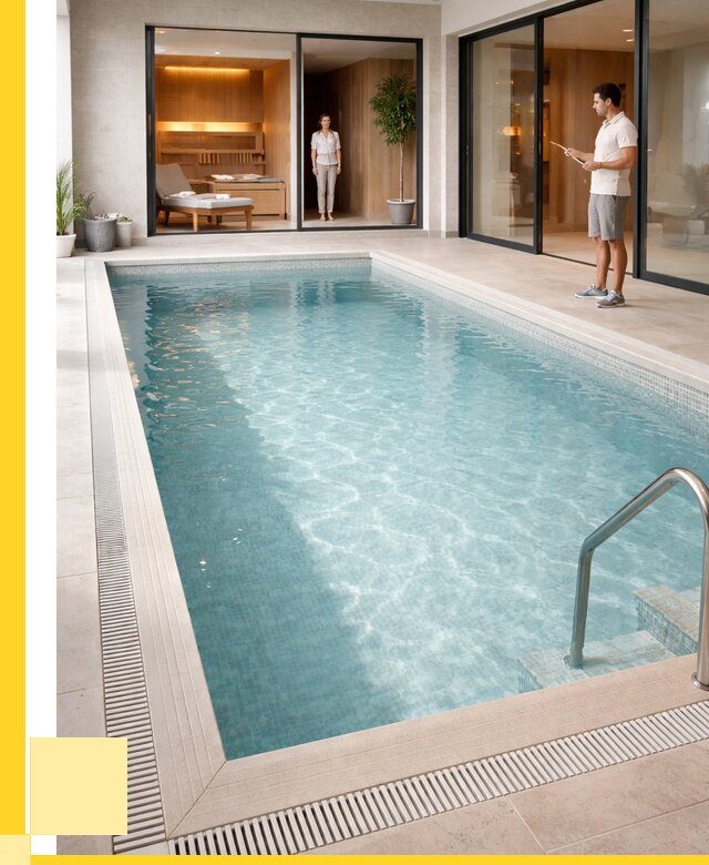 Отделка бассейна пленкой ПВХ в Биробиджане от 3548 р. - ЭриданБрб