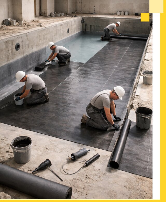 Профессиональная гидроизоляция бассейнов и чаш в Биробиджане под ключ