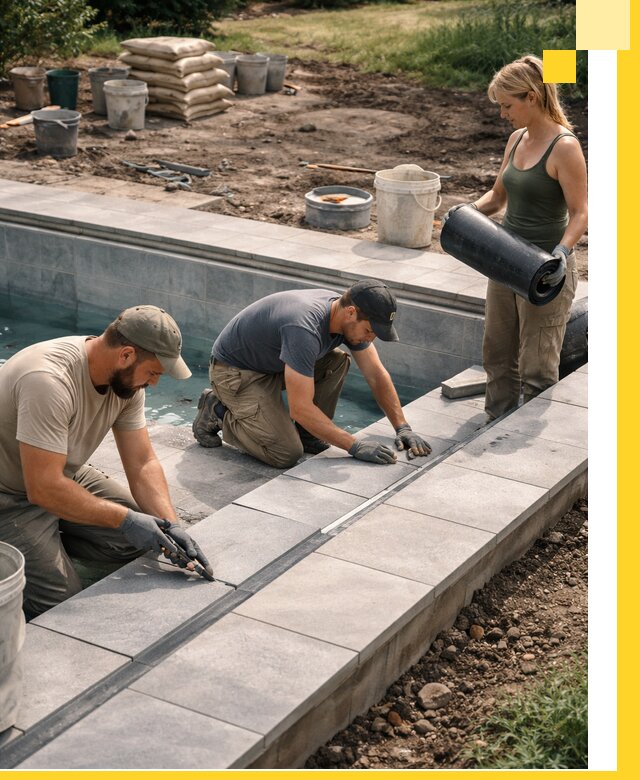 Строительство и монтаж уличных бассейнов под ключ в Биробиджане