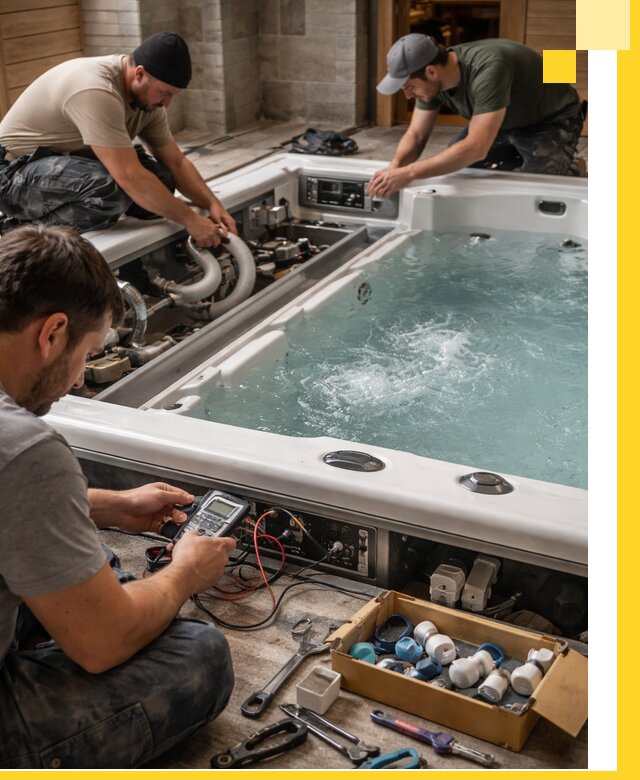 Гидромассажные бассейны под ключ в Биробиджане, дизайн и монтаж