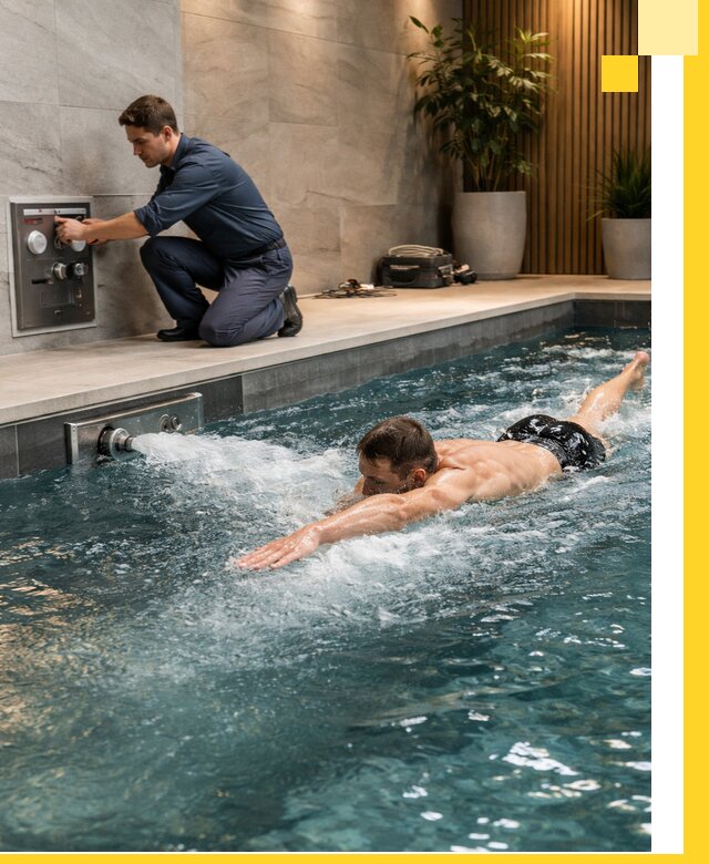 Проектирование и монтаж бассейнов с противотоком в Биробиджане