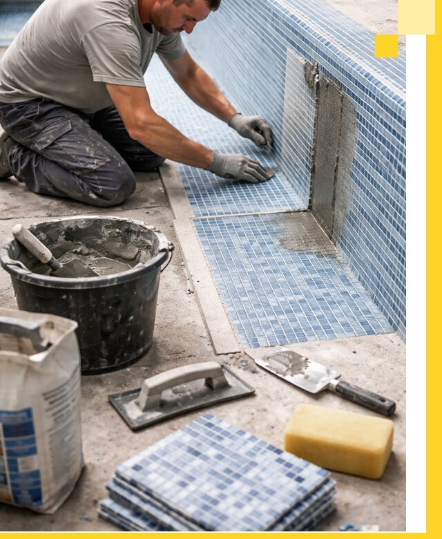 Укладка и ремонт мозаики для бассейнов под ключ в Биробиджане