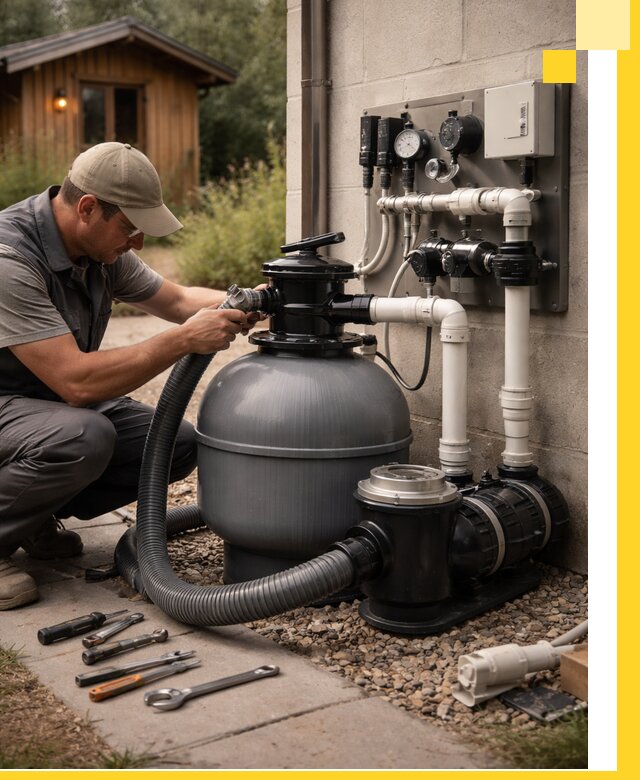 Продажа и монтаж фильтров и насосов для бассейнов в Биробиджане