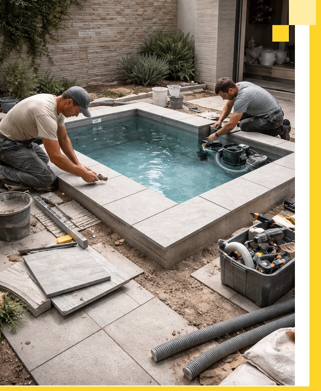 Мини бассейны под ключ в Биробиджане, дизайн и установка