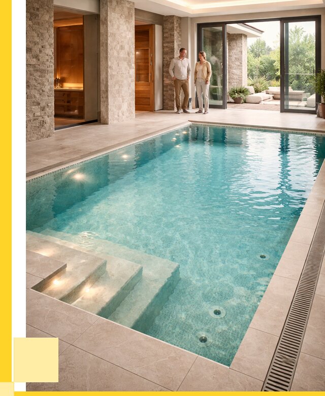 Бассейн во дворе в Биробиджане: проект, отделка от 1216560 р. | ЭриданБрб