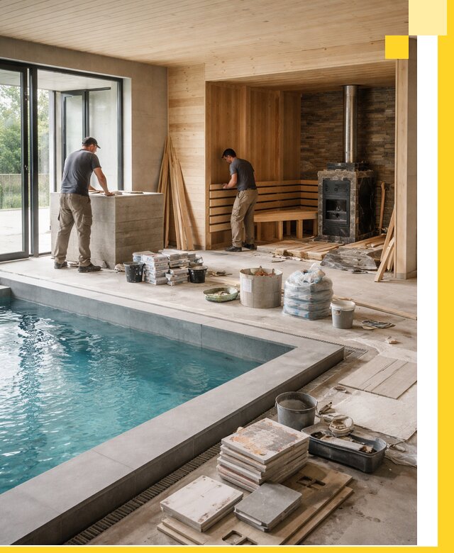 Проектирование и строительство бань с бассейном в Биробиджане