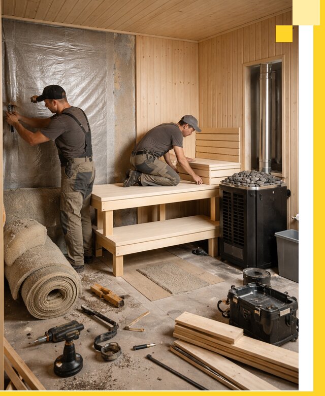 Проекты саун под ключ в Биробиджане дизайн и строительство