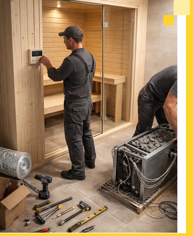 Поставка, установка и монтаж электрических саун в Биробиджане