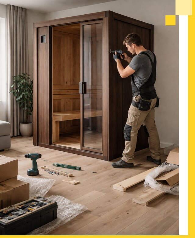 Установка и производство мини саун под ключ в Биробиджане