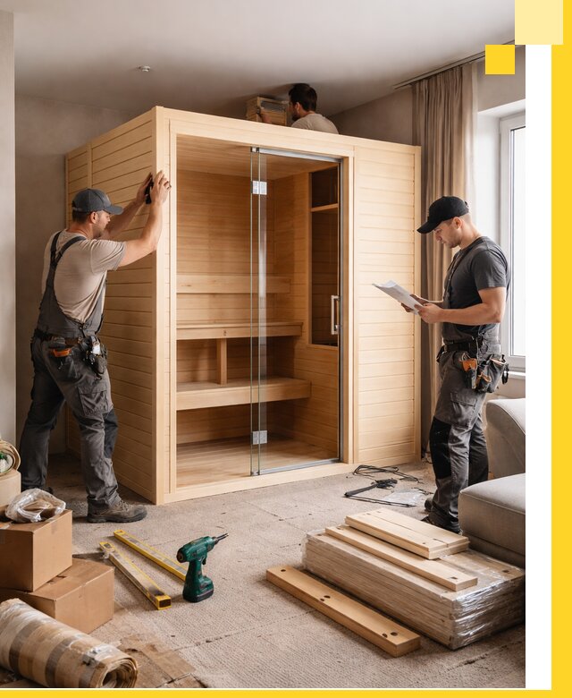 Установка и благоустройство саун в квартире в Биробиджане