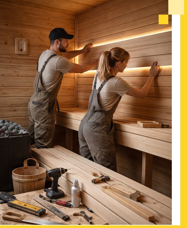 Дизайн саун и бань под ключ с индивидуальным проектом в Биробиджане