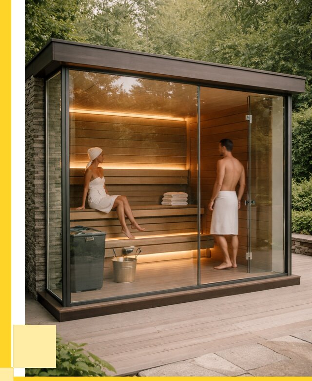Сауна стеклянная и двери для сауны в Биробиджане от 253450 р. | ЭриданБрб