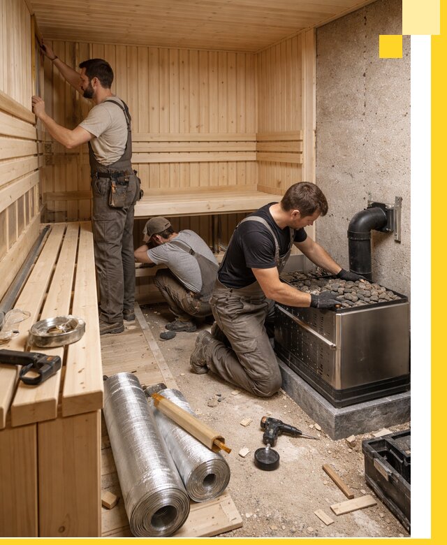 Индивидуальные сауны на заказ в Биробиджане под ключ, проект и монтаж