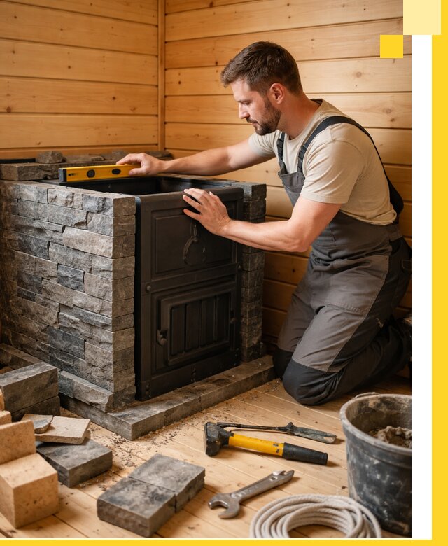 Производство и установка печей для саун под ключ в Биробиджане