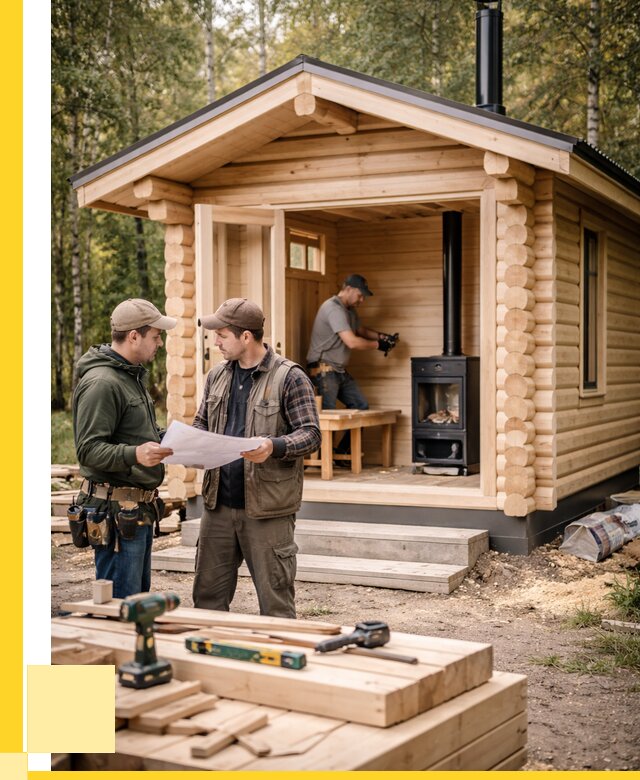 Монтаж бань под ключ в Биробиджане — от 202760 р. | ЭриданБрб