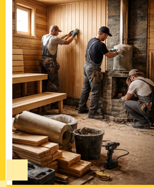 Ремонт бань под ключ в Биробиджане от 45621 р. | ЭриданБрб