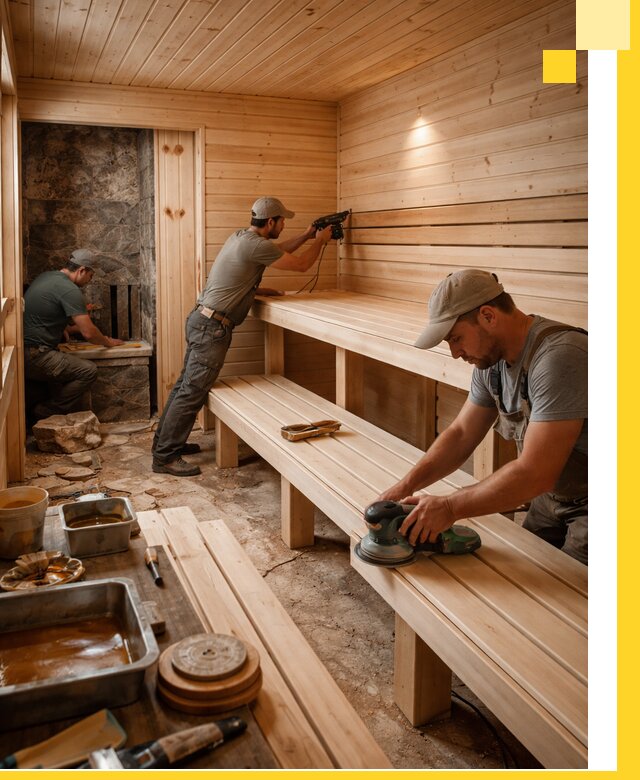 Профессиональная отделка бань в Биробиджане под ключ, с гарантией