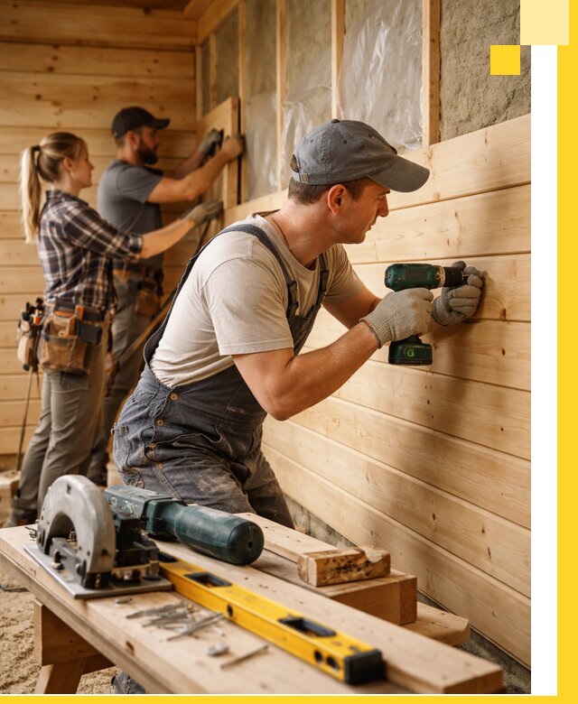 Обшивка бань под ключ в Биробиджане: отделка стен и потолков