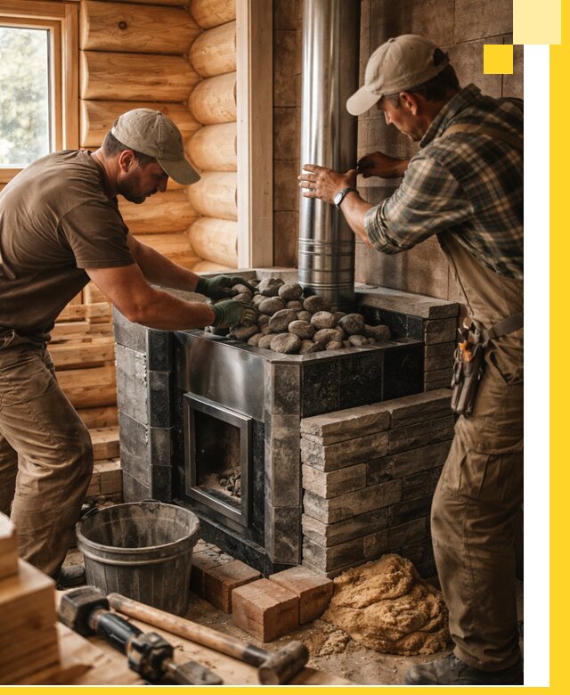 Строительство и отделка русских бань под ключ в Биробиджане